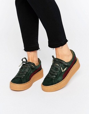 puma creepers rouge bordeau